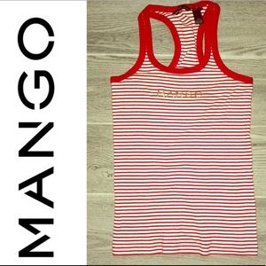MANGO Striped Tank Top